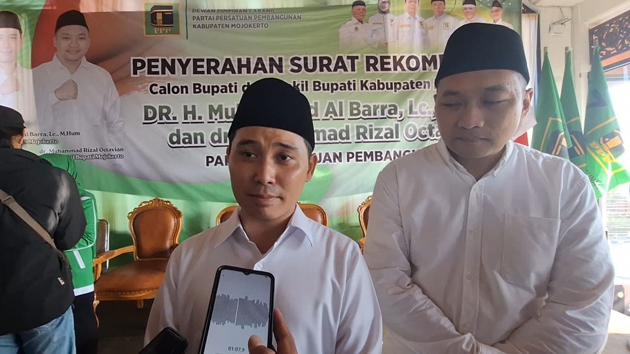 PPP Partai Pertama Usung Gus Barra-Mas Rizal di Pilkada Mojokerto