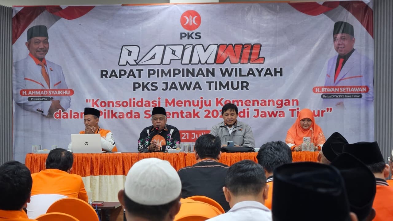 Rapimwil PKS Jatim, Kang Irwan : DPD PKS se-Jatim All Out Menangkan Khofifah-Emil