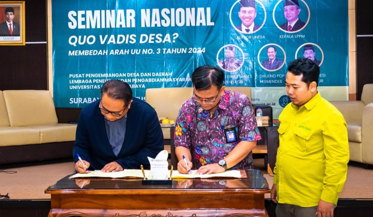 Kolaborasi dengan Akademisi dan Pemerintah, LPPM UNESA Bedah UU No 3 Tahun 2024