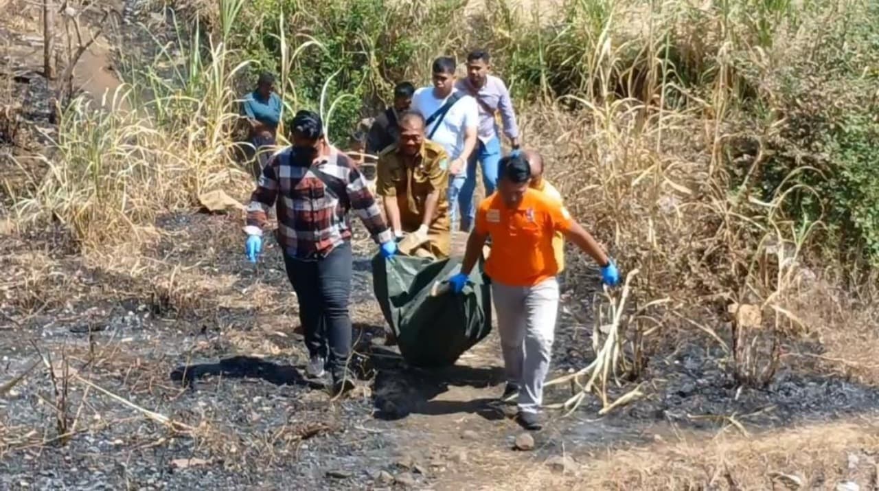 Mayat Pria Gosong Ditemukan di Kebun Nguling Pasuruan