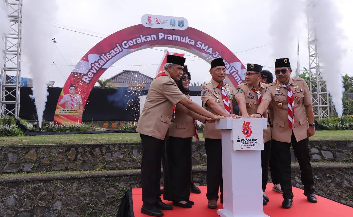 Kembalikan Jati Diri, Dindik Jatim dan Kwarda Pramuka Gelar Apel Penegak