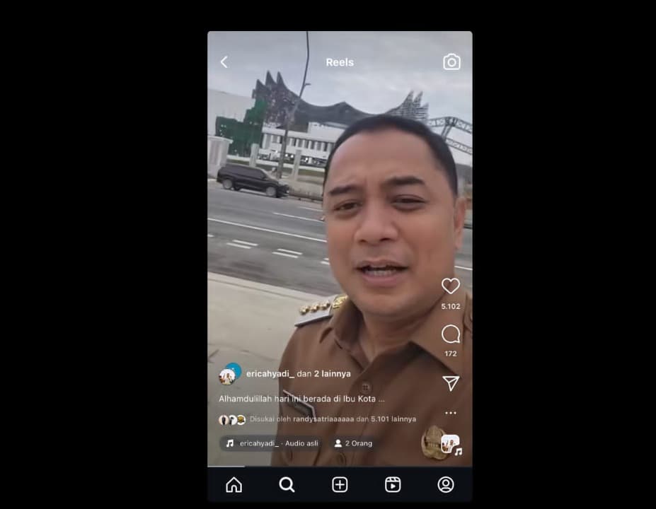 Eri Cahyadi Ngevlog di IKN, Bicara Surabaya Jadi Hub Bagi Ibukota Baru