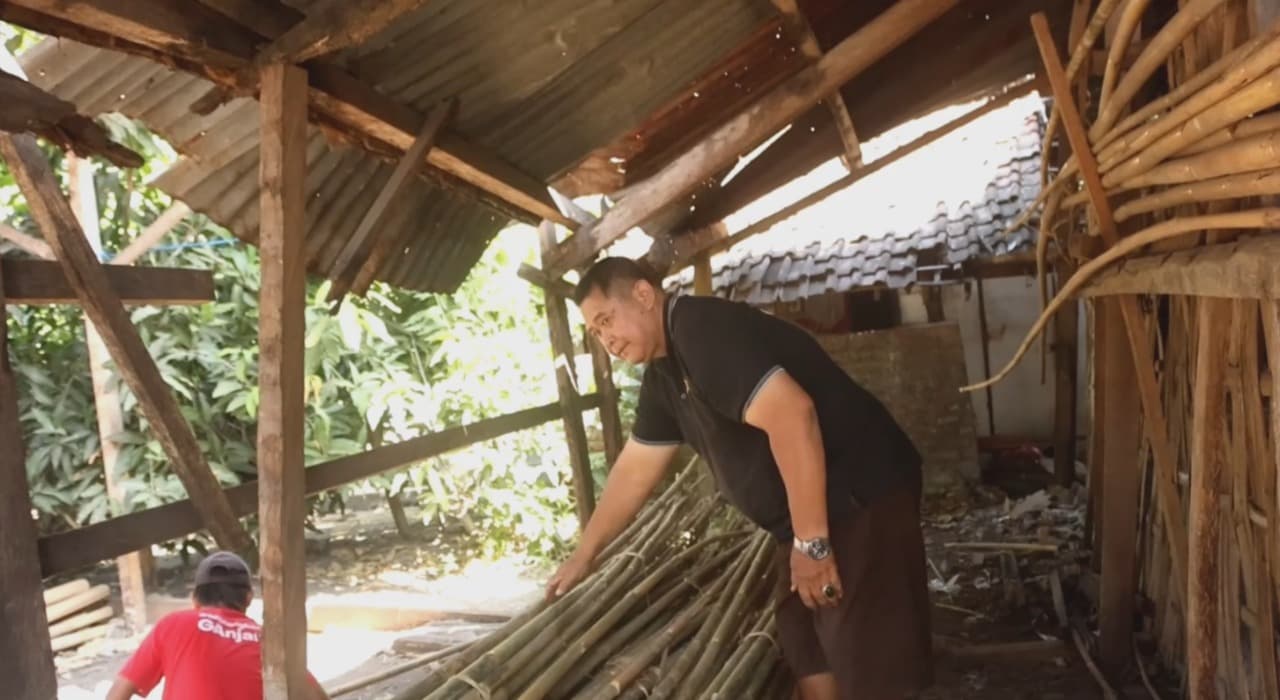 Momen Kemerdekaan, Penjualan Bambu di Kota Kediri Naik Drastis