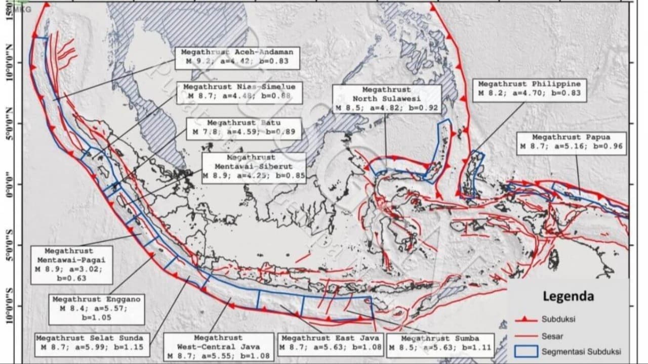 Pakar Geologi ITS: Gempa Megathrust Bisa Terjadi di Pantai Selatan Jawa