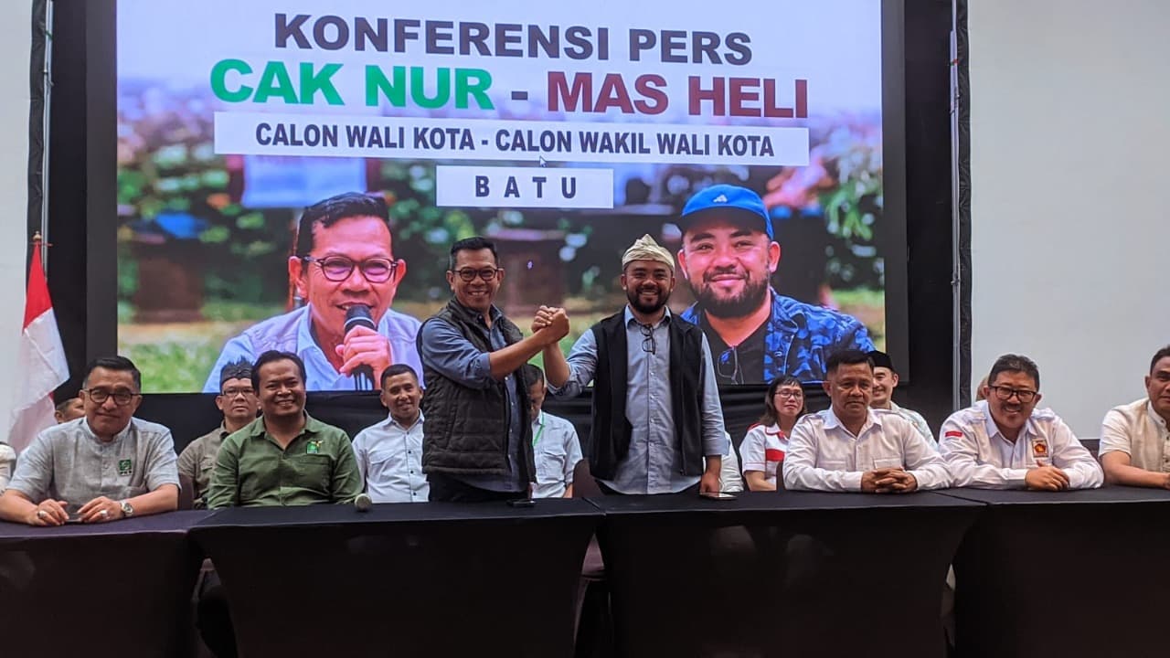 Genggam B1 KWK dari PKB dan Gerindra, Cak Nur-Heli Siap Bertarung di Pilkada Batu