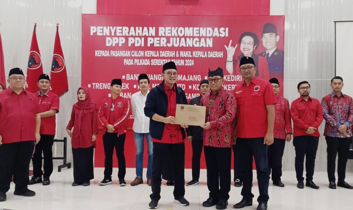 PDI-P Resmi Rekom Ipuk-Mujiono di Pilkada Banyuwangi