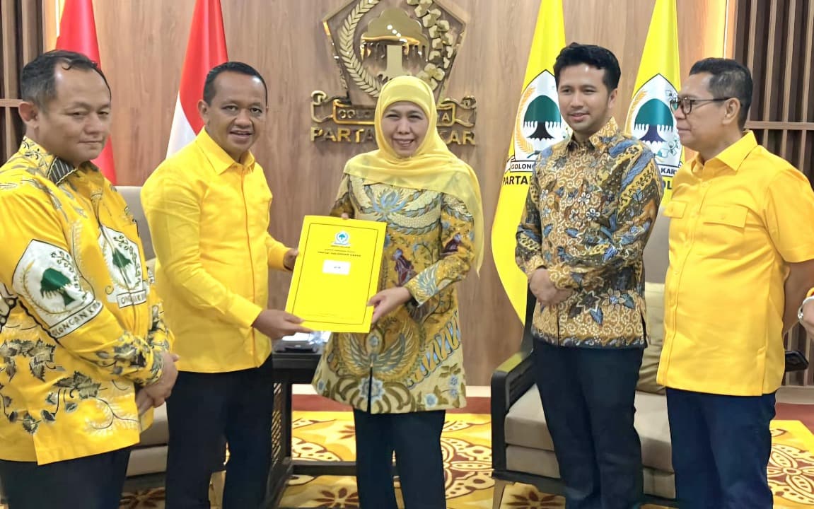 Terima B1 KWK dari Partai Golkar, Khofifah-Emil Daftar ke KPU 28 Agustus