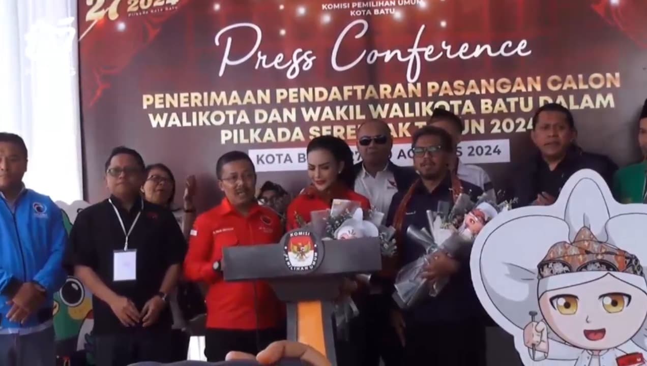 Tiga Paslon Bersamaan Daftar ke KPU Batu