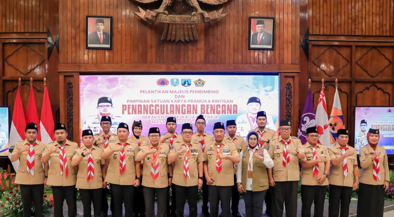 Lantik MABI dan SAKA 2024-2025, Pj. Gubernur Adhy Harapkan Jadi Satuan Strategis Yang Siap dan Sigap Tanggulangi Bencana