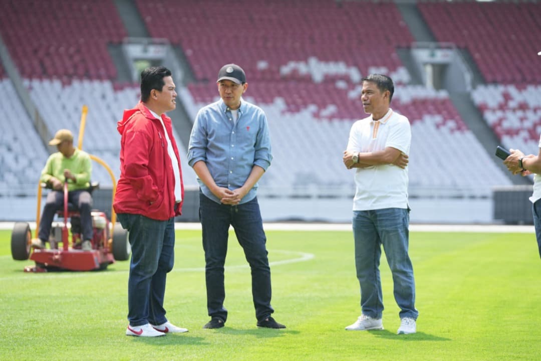 Jelang Timnas Indonesia vs Australia, Erick Thohir Pastikan Stadion GBK dalam Kondisi Baik