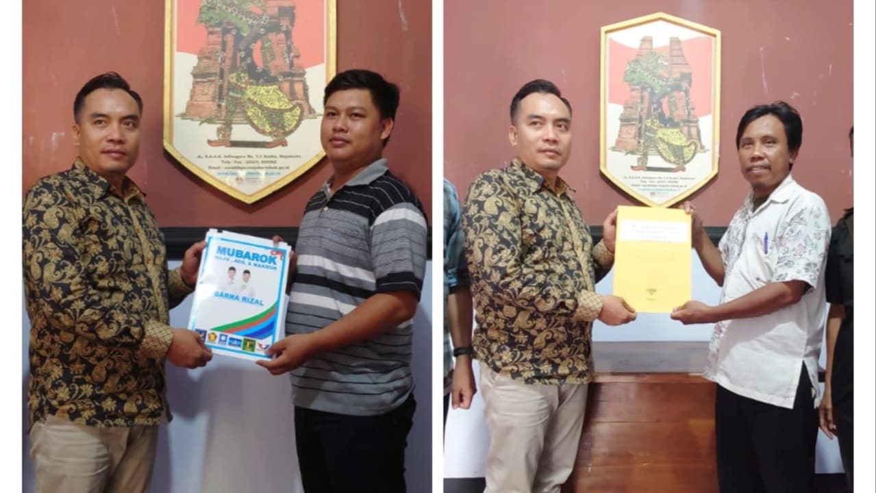 KPU Terima Berkas Perbaikan Dua Bapaslon Bupati Mojokerto