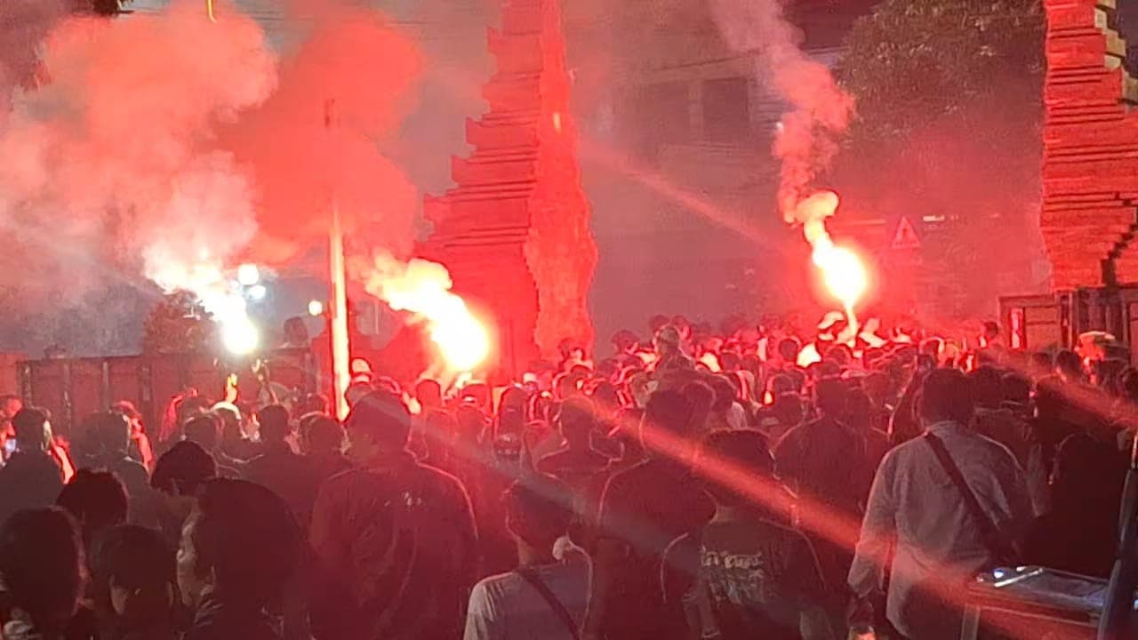 Nobar Indonesia vs Australia, Sekdakot Mojokerto Puas Penampilan Timnas