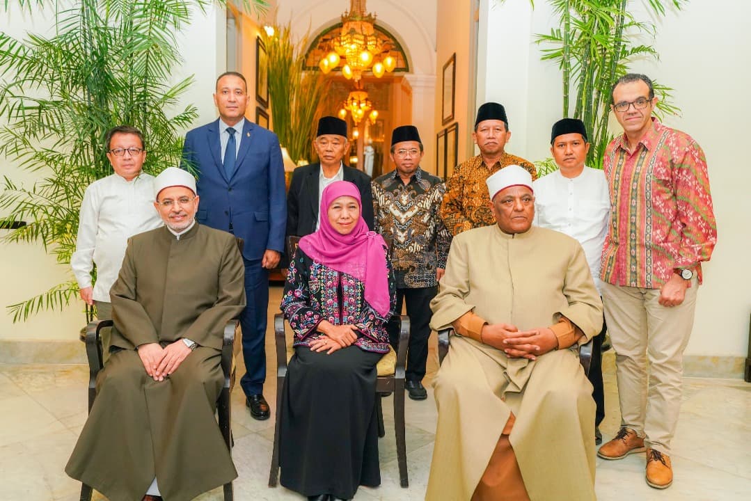 Khofifah-Rektor Al Azhar Mesir Bahas Upaya Masifkan Moderasi dan Deradikalisasi