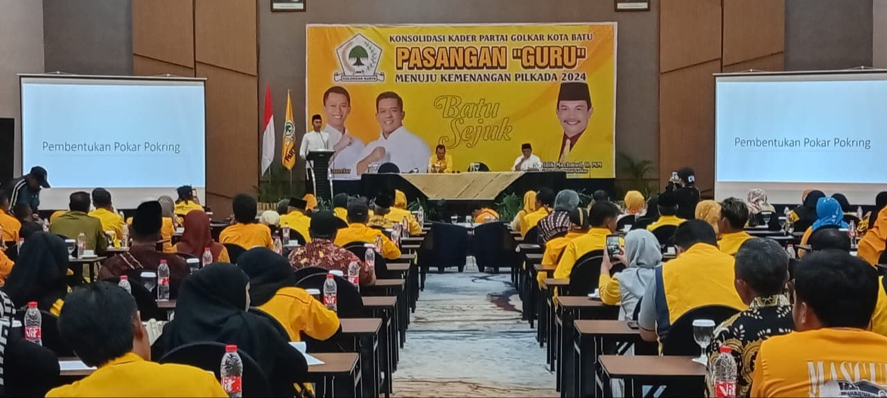 Golkar Panaskan Mesin Menangkan Paslon GURU di Pilkada Batu