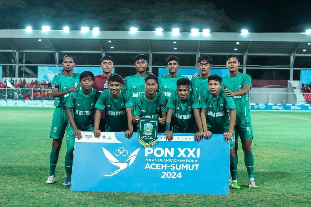 Kalahkan Aceh 3-2, Tim Sepak Bola PON Jatim melaju ke Final