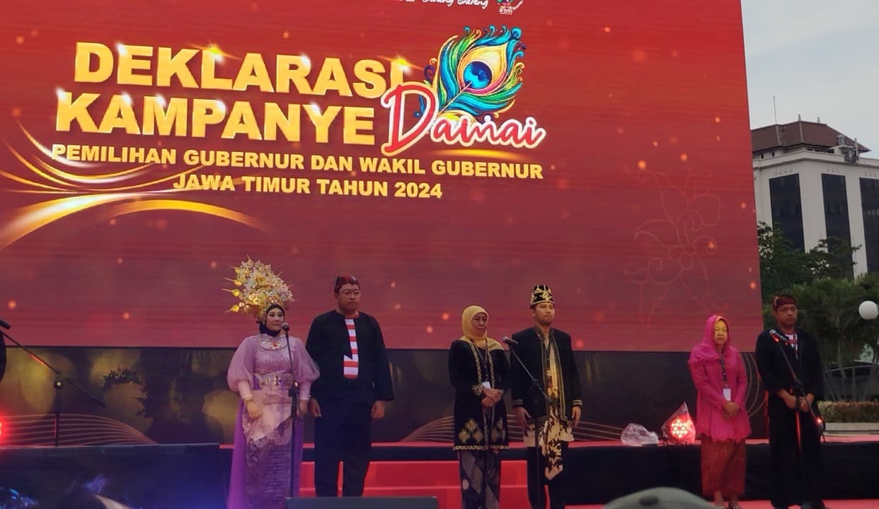 Deklarasi Kampanye Damai Pilgub Jawa Timur 2024: Langkah Awal Pemilu yang Berintegritas