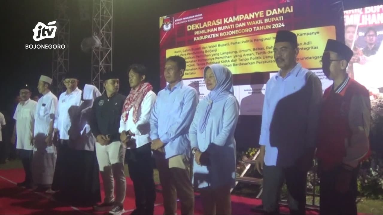 KPU Bojonegoro Gelar Deklarasi Kampanye Damai