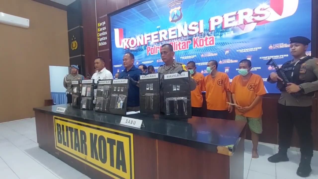 8 Orang Ditetapkan sebagai Tersangka Kasus Narkoba dalam Operasi Tumpas Semeru 2024 di Blitar