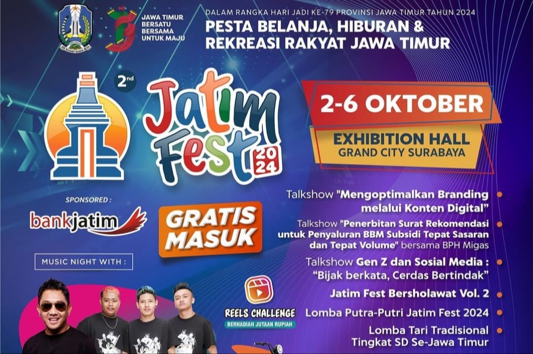 Jatim Fest 2024 Kembali Digelar, Catat Tanggalnya dan Ikuti Keseruannya!