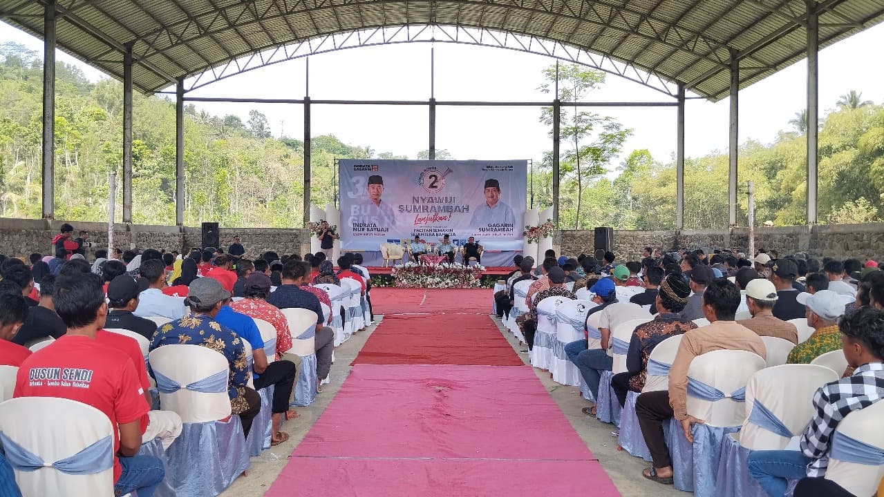 Titik Kedua, Paslon Aji-Gagarin Sapa Warga Bangunsari