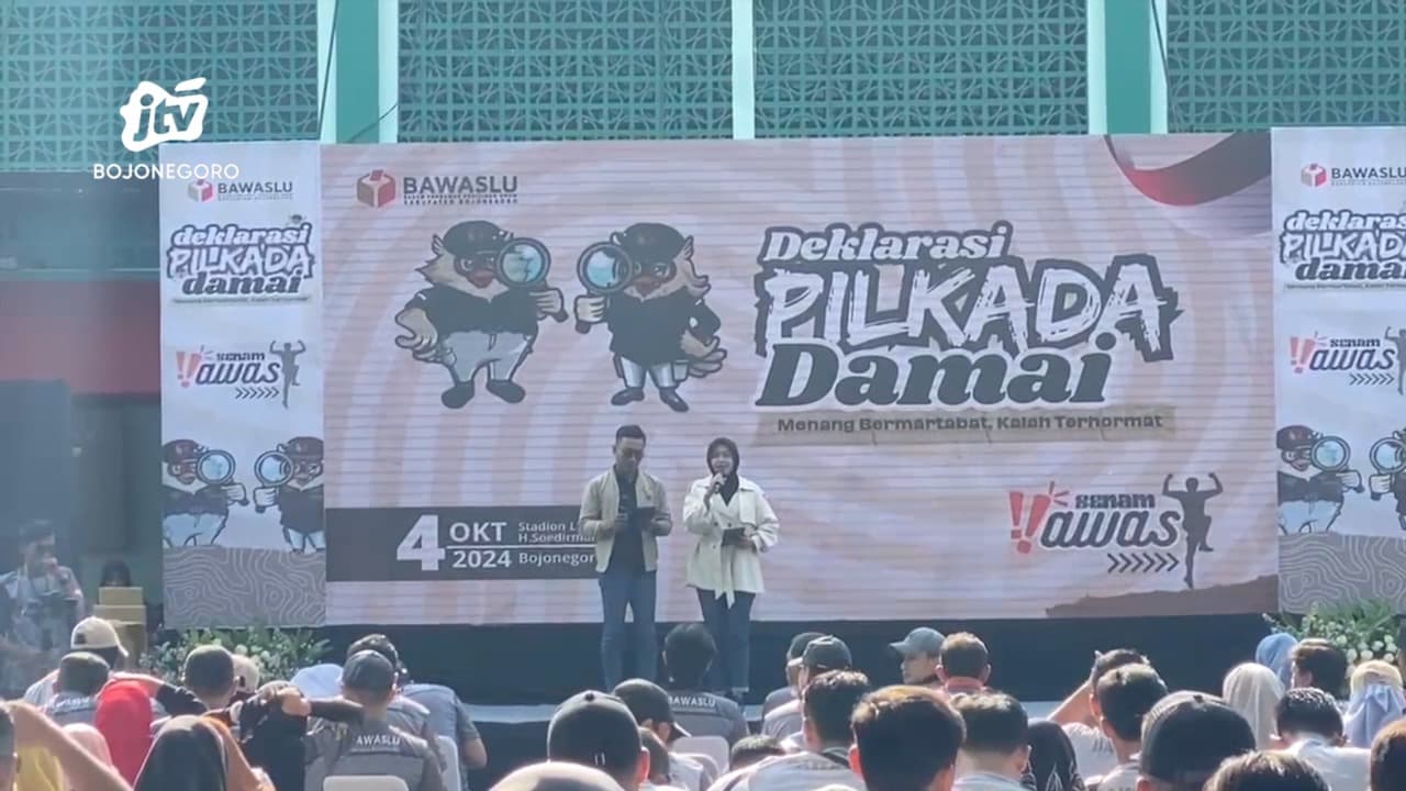 Bawaslu Bojonegoro Gelar Deklarasi Pilkada Damai