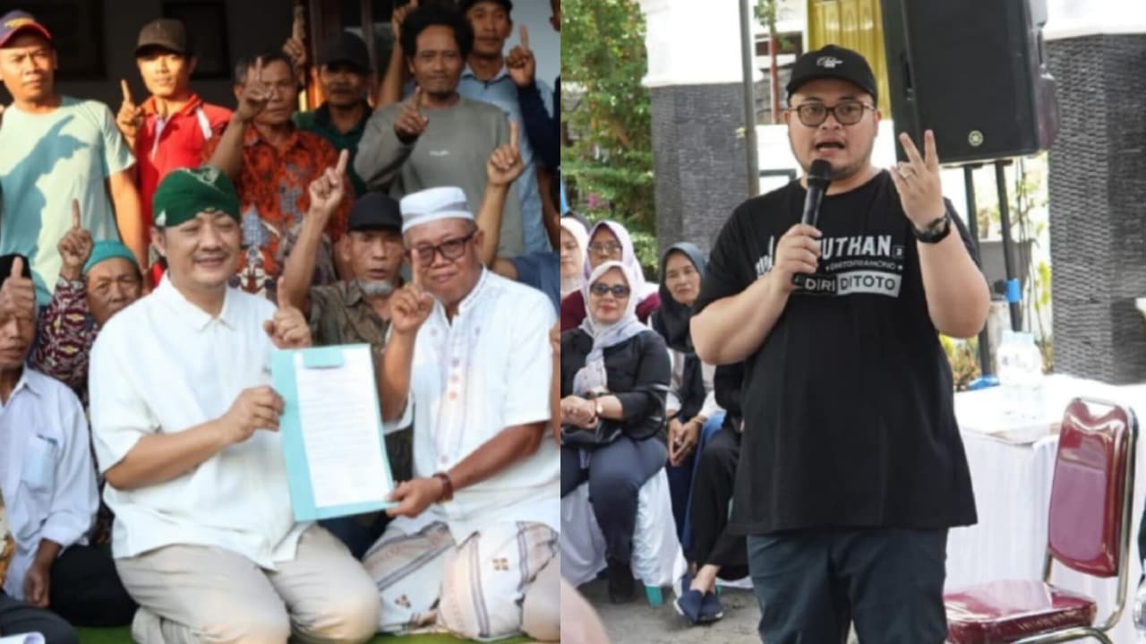 Dua Paslon Bupati Kediri Mulai Keliling Desa Untuk Merebut Hati Warga Kabupaten Kediri