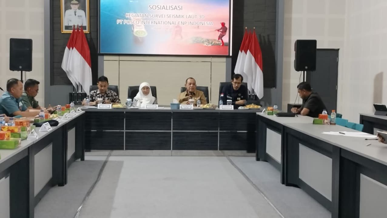 Dinas ESDM Jatim dan PT Posco International ENP Sosialisasi Survei Seismik Laut 3D