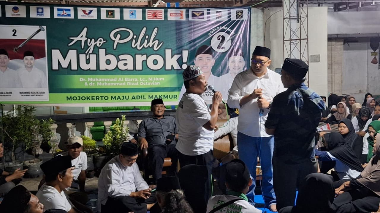 Kampanye di Gedeg, Cawabup Mojokerto dr Rizal Dicurhati Masalah Air Bersih, Irigasi dan Sampah