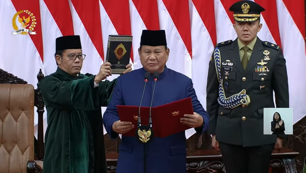 Prabowo dan Gibran Resmi Dilantik Sebagai Presiden dan Wakil Presiden 2024–2029