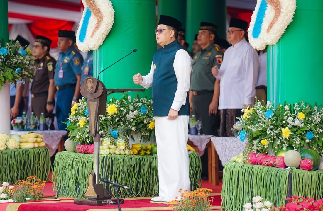 Pimpin Apel Hari Santri, Pj Gubernur Adhy: Santri Harus Jadi Generasi Multitalenta