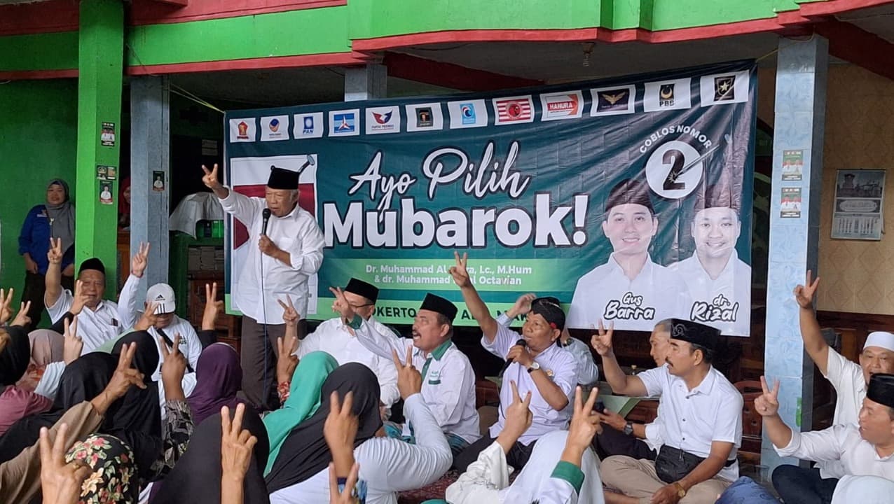 Jadi Jurkam Paslon Mubarok, Mantan Bupati Mojokerto Kenalkan Sang Anak dr Rizal