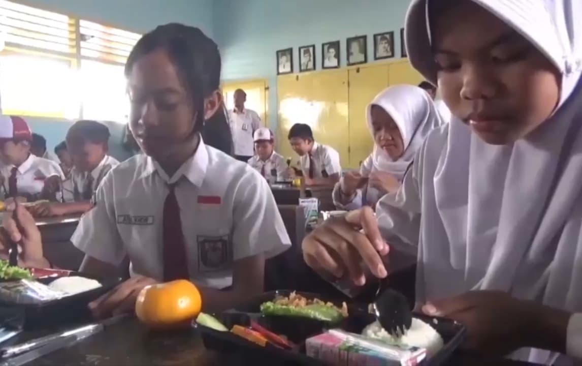 Program Makan Siang Gratis Diuji coba SDN 2 Wagir