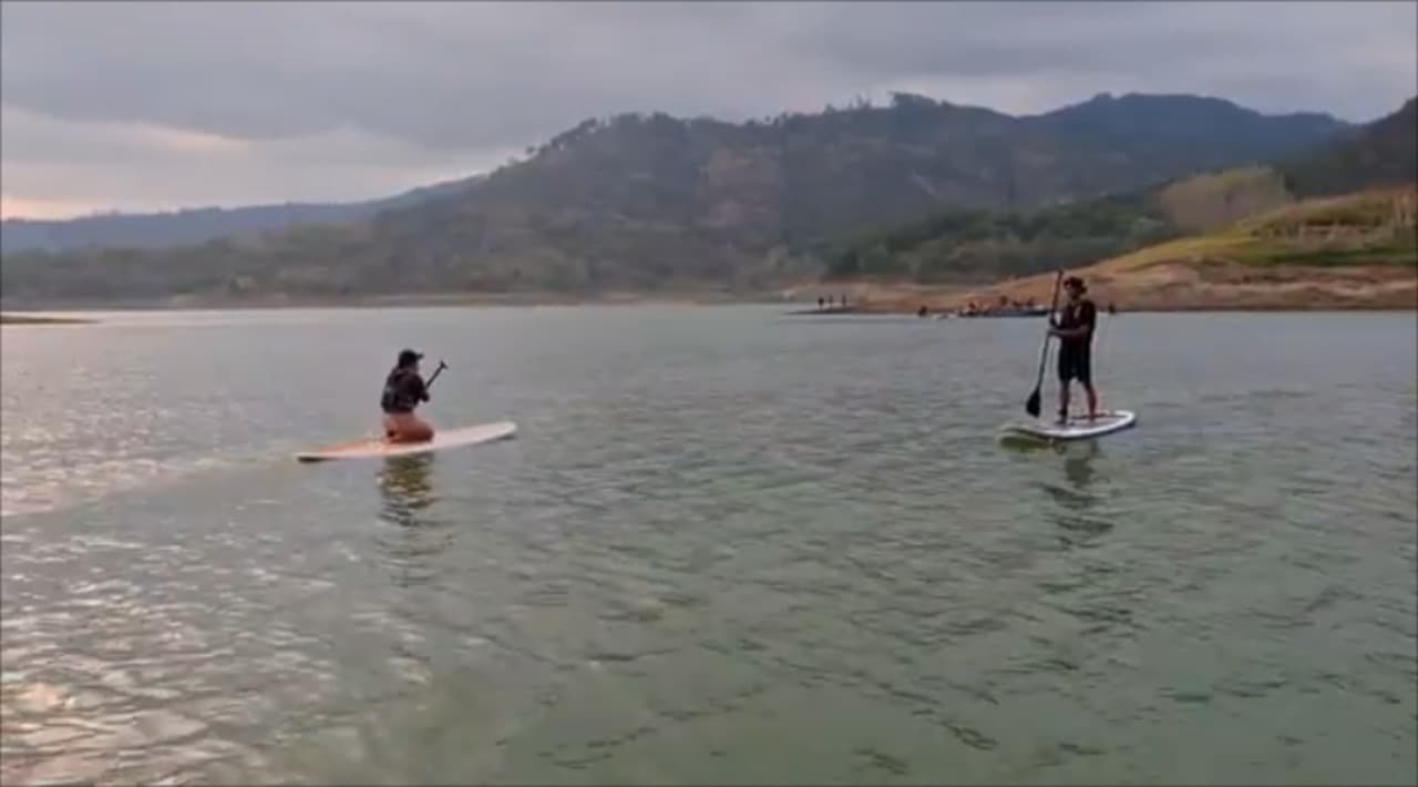 Waduk Wonorejo Hadirkan Sensasi Olahraga Air Padling, Nikmati Panorama Pegunungan Tulungagung