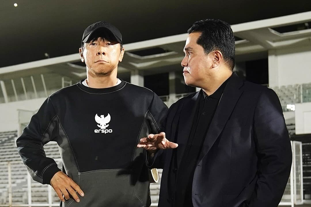 Erick Thohir Peringatkan Shin Tae-yong, Minta Timnas Indonesia Tingkatkan Kualitas Permainan