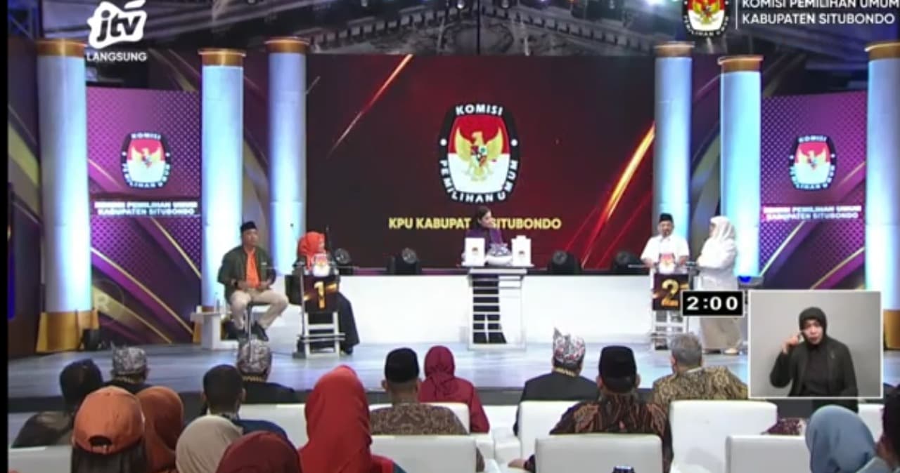 Debat Kedua Pilbup Situbondo Tegang, Ketua KPU: Lancar hingga Selesai