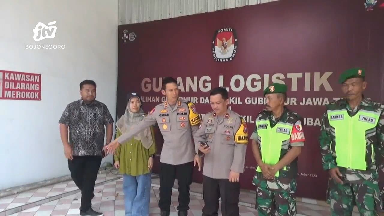 Kapolres Tuban Minta Pengamanan Logistik di Gudang KPU Diperketat