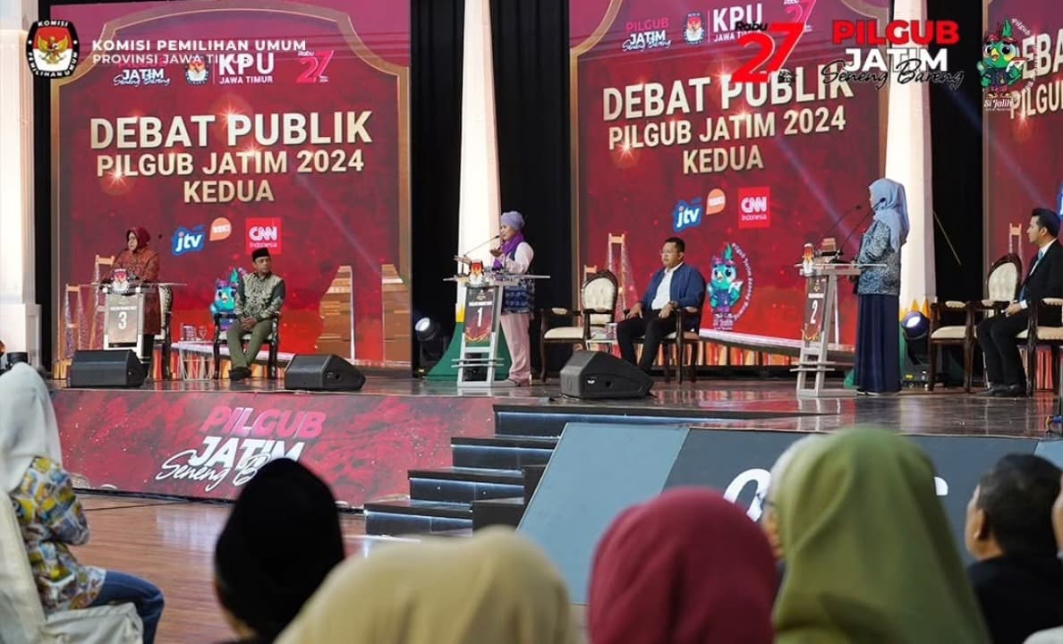 Debat Pilgub Jatim, Ketiga Paslon Beradu Argumen Berantas KKN di Birokrasi