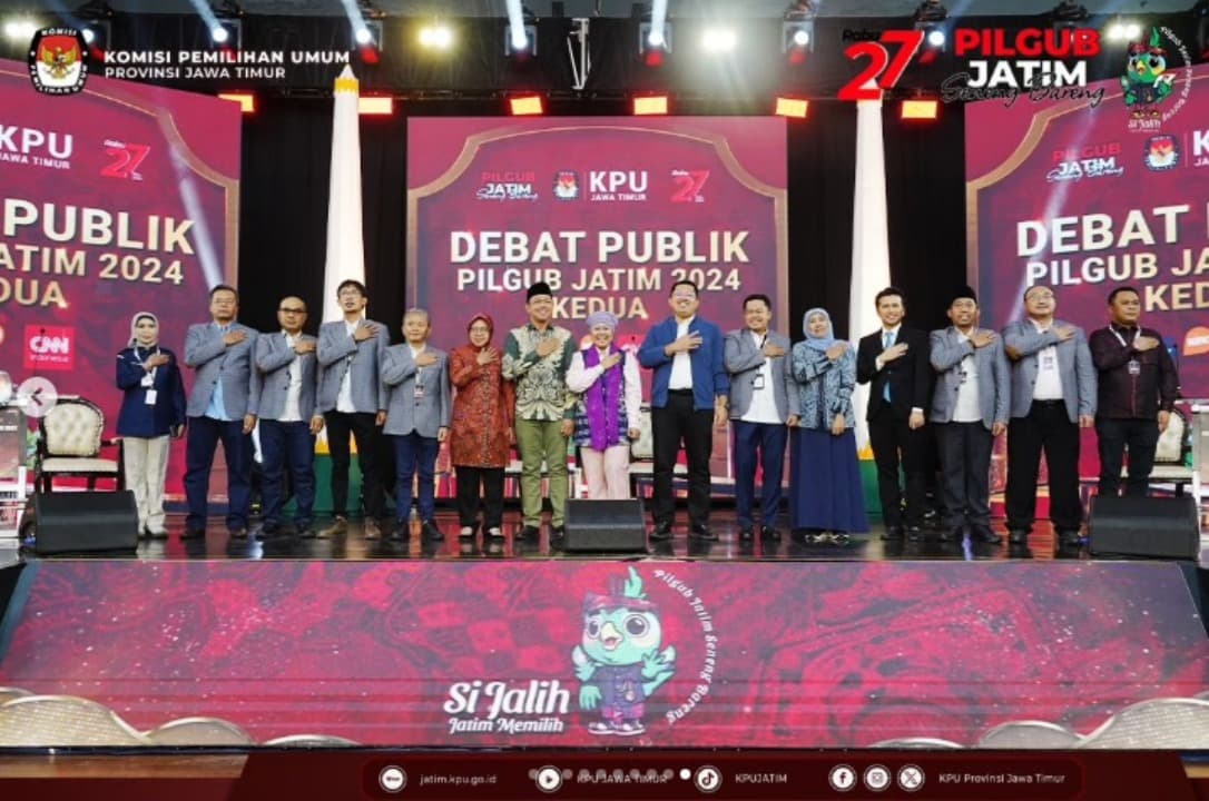 Debat Kedua Pilgub Jatim 2024 Berlangsung Sengit, Ketiga Paslon Adu Argumentasi Tajam