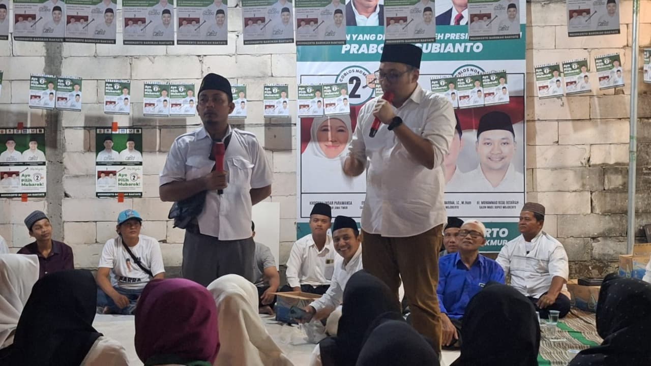 Cawabup Mojokerto dr Rizal Keliling Desa Sampaikan Visi Misi Mubarok