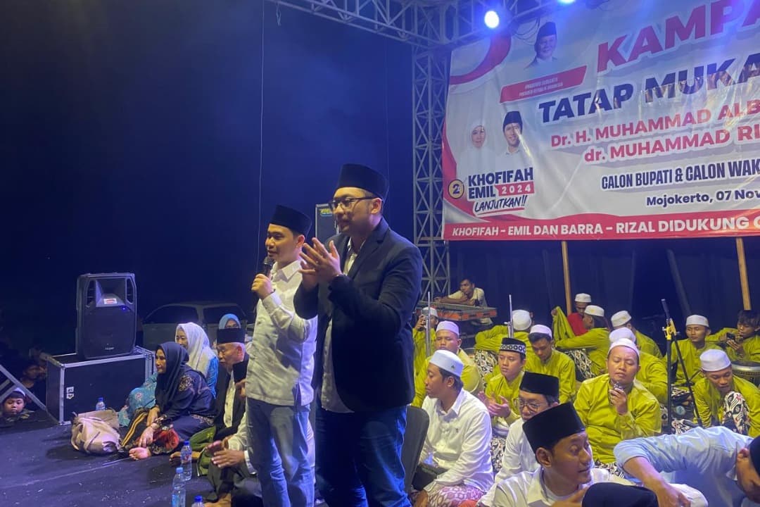 Sampaikan Visi-Misi, Gus Barra-dr Rizal Minta Dukungan Warga Trowulan Mojokerto