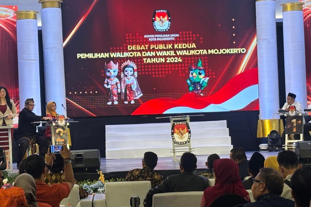 Debat Kedua Pilwali, Paslon Junaedi-Amin dan Ning Ita-Sandi Beradu Ide Majukan Kota Mojokerto