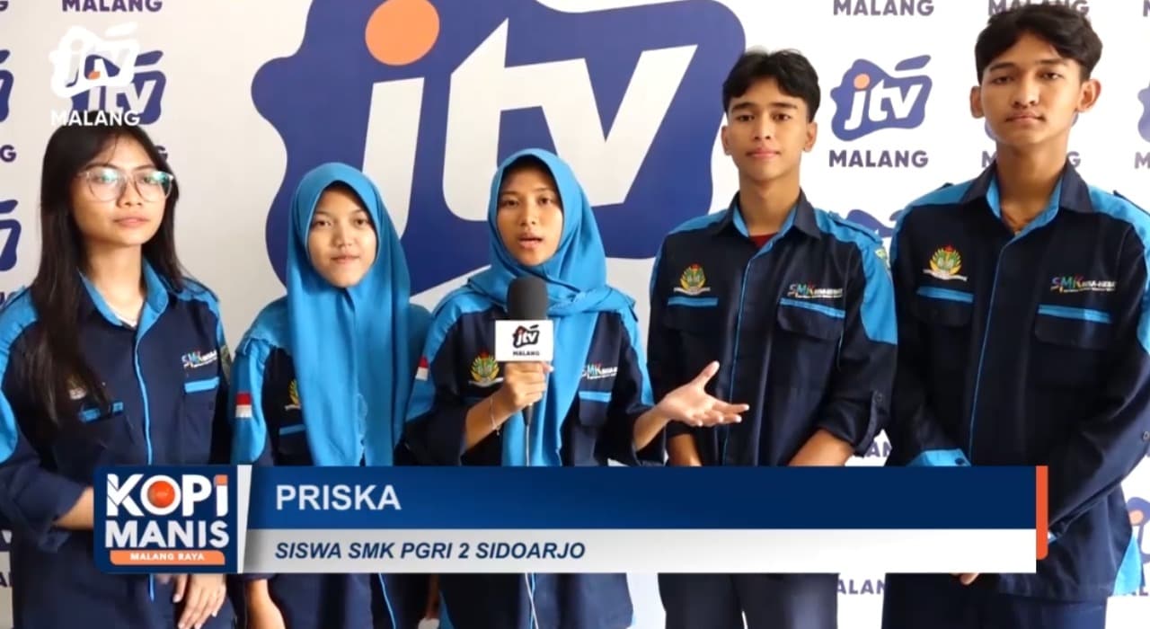 SMK PGRI 2 Sidoarjo Kunjungi JTV Malang