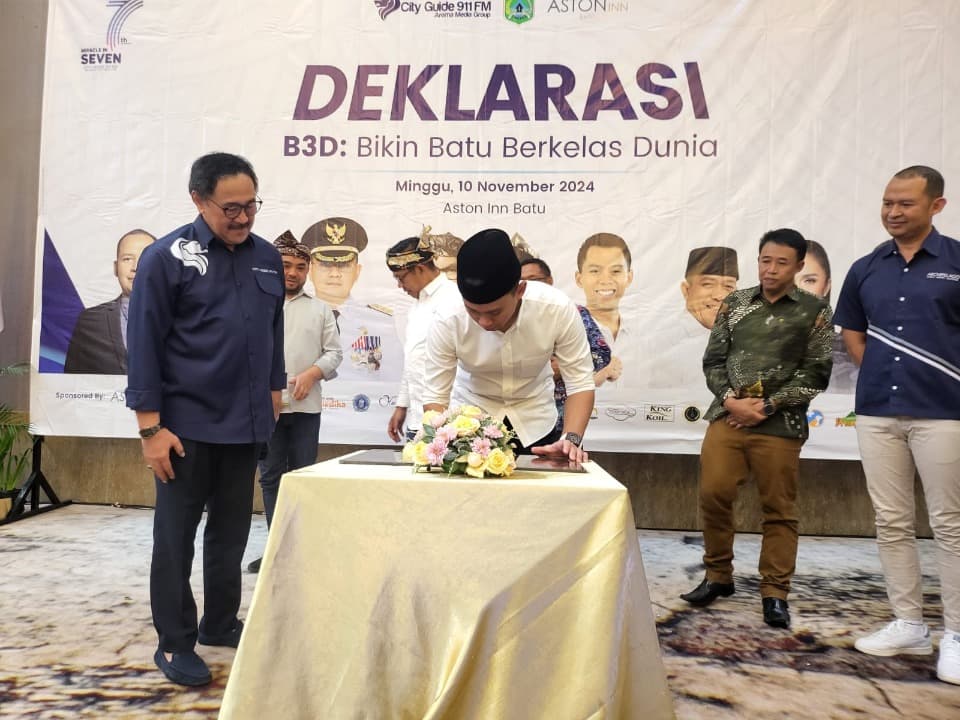 Firhando Gumelar-H. Rudi Komitmen Jadikan Kota Batu Berkelas Dunia