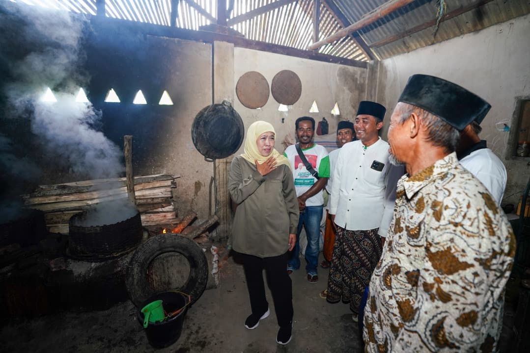 Khofifah Siap Fasilitasi Replanting Kelapa Hibrida Industri Gula Merah di Lumajang