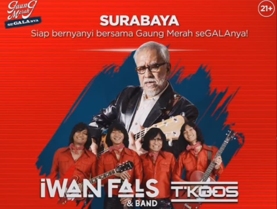 Iwan Fals Bakal Guncang Surabaya dalam Konser Gratis Bersama Gaung Merah seGALAnya!