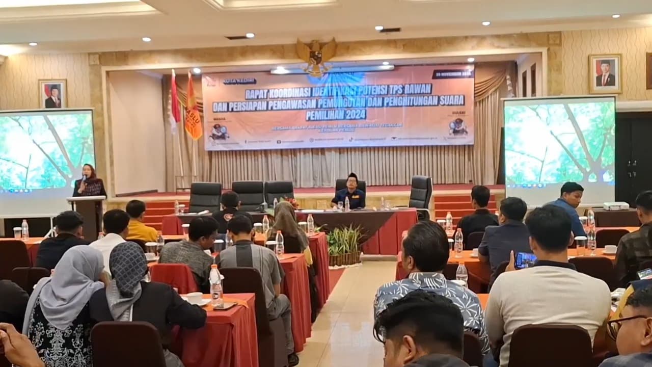 Bawaslu Kota Kediri Gelar Rapat Koordinasi Identifikasi Potensi Kerawanan di TPS