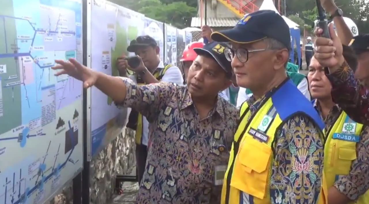 Menteri PU Tinjau Waduk Sutami: PLTS Terapung Jadi Langkah Menuju Swasembada Energi