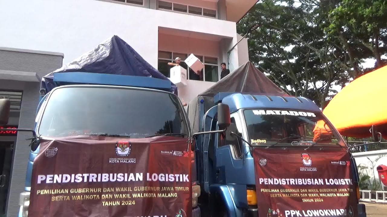 KPU Kota Malang Distribusikan Logistik Pemilu Serentak 2024 ke 5 Kecamatan