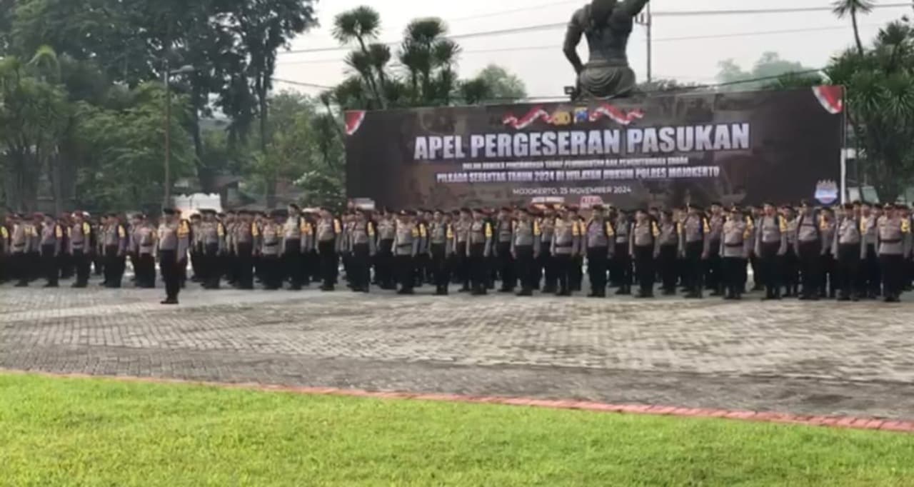 3.600 Personel Polres Mojokerto Siap Amankan Pilkada Serentak