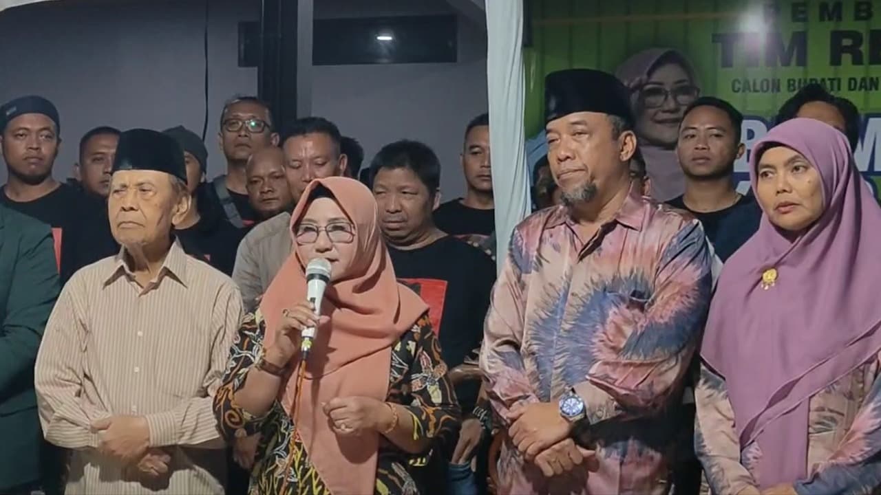Paslon "NIAT" Nanik-Suyatni Deklarasikan Kemenangan Pilbup Magetan Versi Real Count KPU